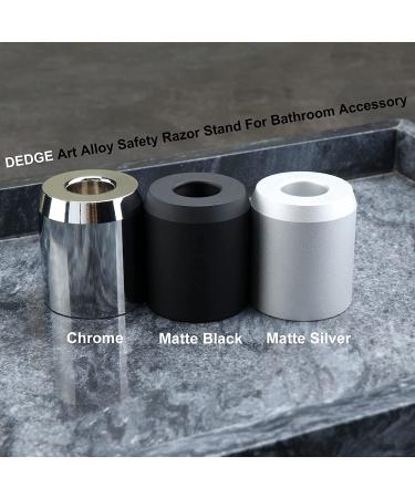 DEDGE Matte Black Toothbrush Holder Safety Razor Stand for Bathroom - Alloy Accessory - Buy Online on GoSupps.com
