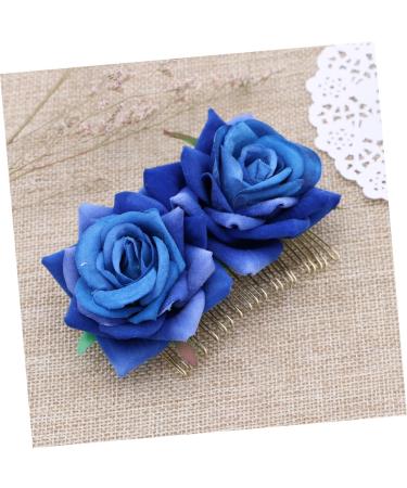 FRCOLOR Bridal Hair Accessories bridal Hair Pin rose flower hair clip tiara rose flower side side hair bridal tiara bridal headpieces for jewelry bride Flower Hair Accessories - Buy Online on GoSupps.com