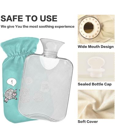 Shop Naanle Funny Sheep 2L Hot Water Bottle with Cover | Pain Relief & Heat Therapy | Bed Warmer & Hand/Foot Heating - Buy Online on GoSupps.com