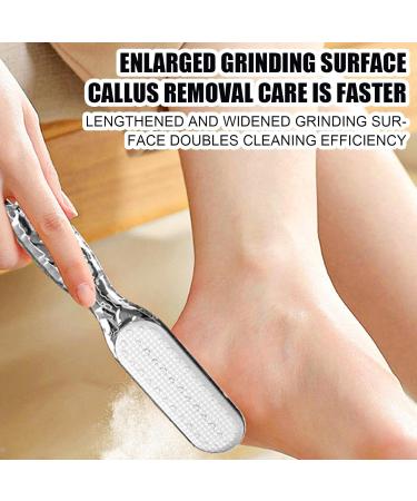 Pumice Stone Foot File 2 in 1 Foot Rasp for Cracked Heel - Professional Pedicure Rasp Scrubber Pedicure Tools for Dead Skin Body - Suitable for Wet/Dry Feet Transparent Gray - Buy Online on GoSupps.com
