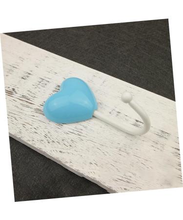 STOBAZA 1pc Wall Mount Clothing Rack Towel Hook Heart Hooks for Wall Sea Star Hook Wall Hook Aisle Heavy 6*12cm Sky-blue - Buy Online on GoSupps.com