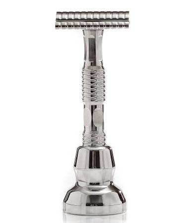 Stainless Steel Double Edged Safety Razor - Luxury American Made Shaving Razor by TIMELESS RAZOR | International Shipping Available - Buy Online on GoSupps.com