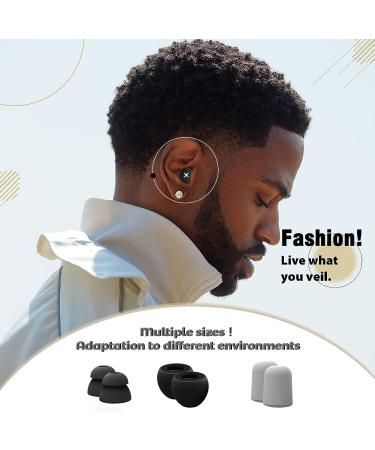 Naradoo High Fidelity Noise Reduction Earplugs - Reusable Earplugs for Concerts, Festivals, DJs | Black - Buy Online on GoSupps.com