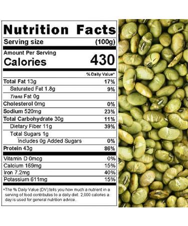 Premium Dry Roasted Salted Edamame Beans - Nutritious, Fresh & NON-GMO - Low-Calorie Vegetarian Snack - 5 lbs. Resealable Pouch by Presto Sales LLC - Buy Online on GoSupps.com