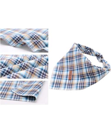 Lionet Paws Light Blue Dog Bandana | Headscarf & Triangular Scarf for Small Medium & Large Dogs - 1 Pack - Buy Online on GoSupps.com