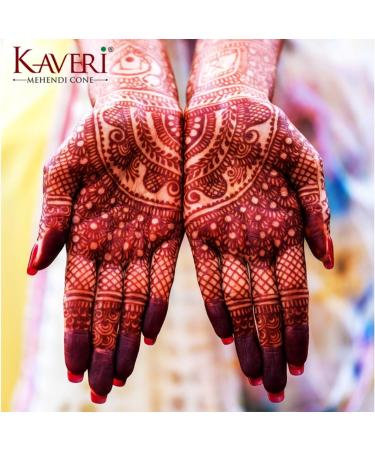 HANUMAN STORE Kaveri Henna 100% Natural Mehendi Cone 4 x 25 g No Chemicals No PPD - Buy Online on GoSupps.com