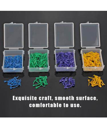 Disposable Dental Wedges 400 Pack - Wavy Poly Wedges with Holes 4 Colors & Sizes | International Shipping - Buy Online on GoSupps.com