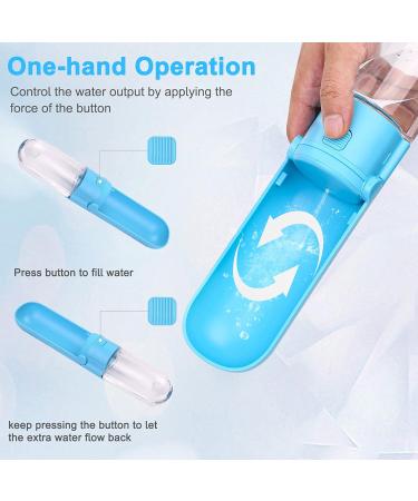 Buy KQPIINW Portable Dog Water Bottle - 300ml Foldable Pet Water Bottle for Camping Walking & Hiking - Ideal for On-the-Go Hydration (Blue) - Buy Online on GoSupps.com