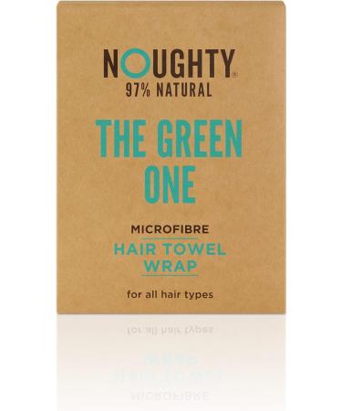 Noughty 97% Natural Green Microfibre Hair Towel - Quick Moisture Absorption Reduces Breakage & Frizz | Eco-Friendly Hair Care Solution - Buy Online on GoSupps.com