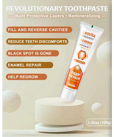 Cavity Reversing Kids Toothpaste | Hydroxyapatite Cavity Repair & Remineralizing Formula | Fluoride Free Toddler Toothpaste - Buy Online on GoSupps.com