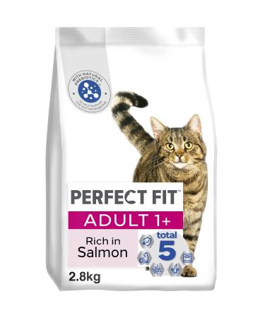 PERFECT FIT Adult dry food for adult cats from 1 year - Salmon 2.8 kg (3 bags) Salmon 8.4 kg (1 pack)