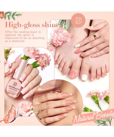 AZUREBEAUTY Vegan Nail Polish Set - 4 Colors Quick Dry Natural Lacquer & Treatment Kit | DIY Salon at Home - Buy Online on GoSupps.com