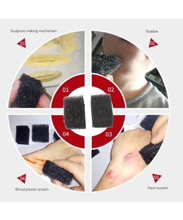 Stipple Sponge 2pcs - Realistic Scar & Wound Makeup for Halloween & Special Effects - Buy Online on GoSupps.com
