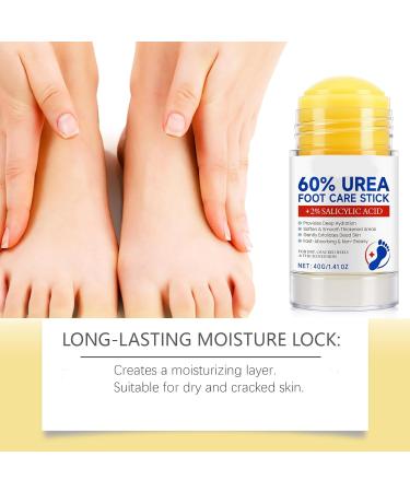 Hand and foot cream with 60% urea and 2% salicylic acid to repair cracked heels dry and rough skin - Intense moisturizing care for hands elbows and feet (2 pcs) - Buy Online on GoSupps.com