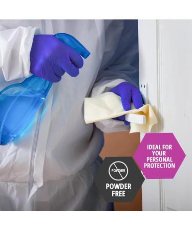 Med Pride Nitrile Medical Exam Gloves - Pack of 50 Medium, Disposable, Powder & Latex-Free for Doctors, Nurses, Hospital & Home Use - Buy Online on GoSupps.com