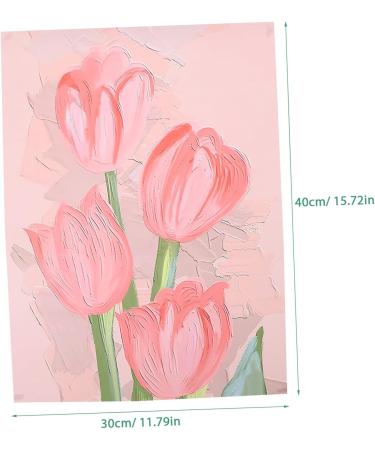 Generic Tulip Hanging Painting Decor Flower Wall Painting Flower Painting for Living Room Rural Flowers - Buy Online on GoSupps.com