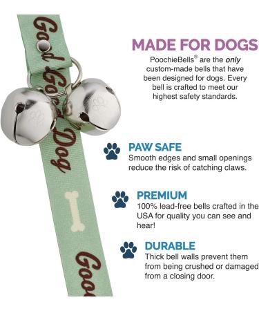 Poochie Bells Good Dog Green - Dog Walking Training & Doorbell for Effective House Training - Buy Online on GoSupps.com