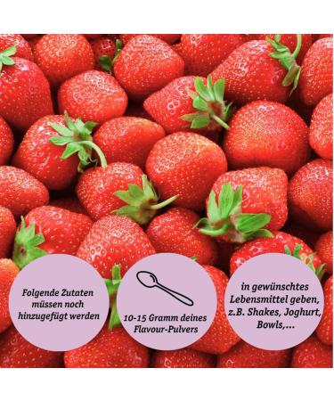 Organic Strawberry Taste Powder - Delicious & Sweet - No Artificial Sweeteners - Versatile Flavor for Food & Drinks - Perfect for Workouts - 1 Series - Buy Online on GoSupps.com
