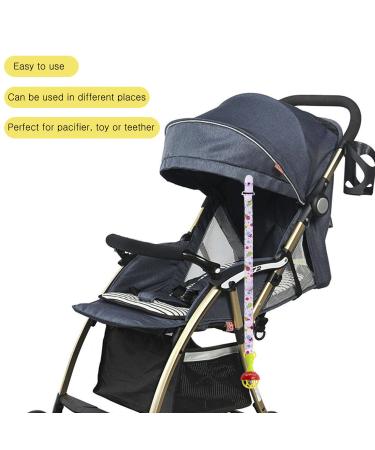 4 Pack Baby Pacifier Chain with Adjustable Clip - Multi-Colored Heart & Semicircle Design for Newborns - Unisex Pacifier Holder - Buy Online on GoSupps.com