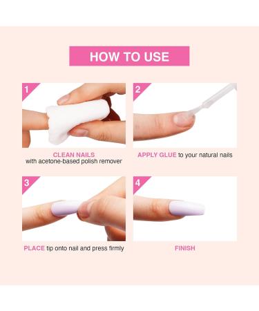 Goldfinger Brush-On Nail Glue - Easy Application Strong Fast-Setting Adhesive for Perfect Nail Bonding (1pc - Buy Online on GoSupps.com