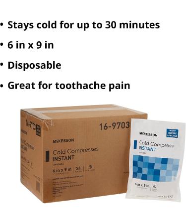 McKesson Disposable Cold Compress Instant Cold Pack 6x9 - 1 Count, 24 Packs - Buy Online on GoSupps.com