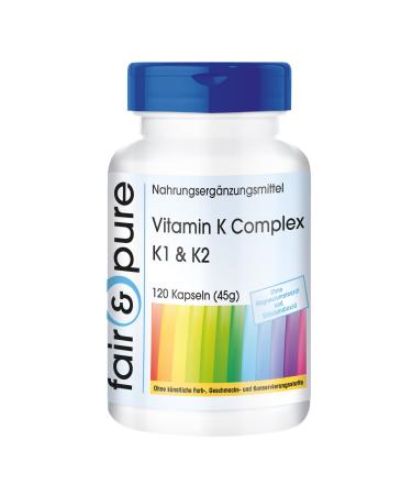 Fair & Pure - Vitamin K Complex - K1 & K2 - Vegan - 120 Capsules