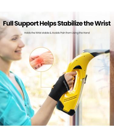 Galvaran Ultra-Thin Carpal Tunnel Wrist Brace - Adjustable Compression Wrap for Tendonitis Arthritis & RSI - Breathable Support (Black - Buy Online on GoSupps.com