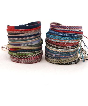 WIPPWER Women Vintage Ethnic Bracelet Jewelry Handmade Braided Bracelets Handmade Weave Bangles KZ-0012A - Buy Online on GoSupps.com