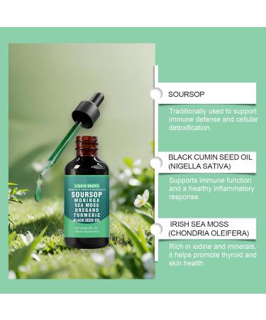 Gouttes liquides am res de corossol s rum base de plantes 10 en 1 compl ment alimentaire naturel pour le bien- tre quotidien le soutien immunitaire et nerg tique l'am lioration (2 bouteilles) - Buy Online on GoSupps.com