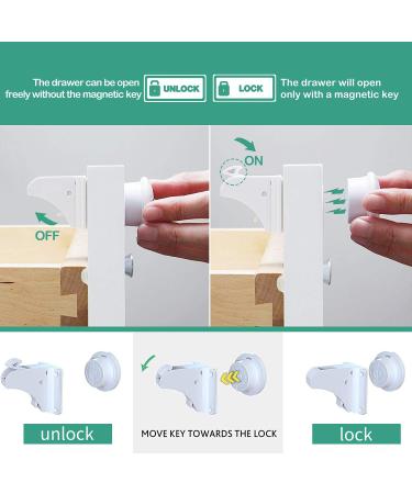 LATTCURE Baby Proofing Kit - 36 Pcs Safety Locks, Corner Protectors, Straps, Socket Covers - White - Buy Online on GoSupps.com