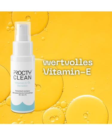 ProctyClean Vitamin E Oil for Intimate Care - Natural Alternative for Hemorrhoids & Anal Fissures - Soothing Relief for Men & Women - Buy Online on GoSupps.com