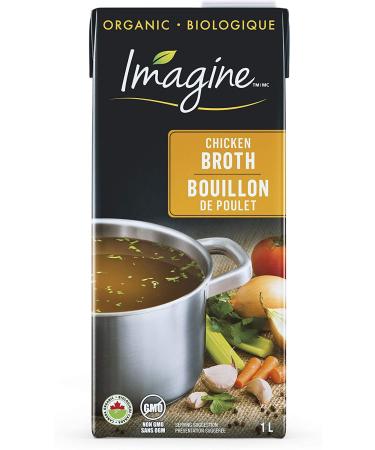 Imagine Organic Chicken Broth 1L (Pack of 12) Black 83.33 ml (Pack of 12)