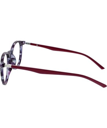 Opulize Met 2 Pack Reading Glasses - Big Round Design for Men & Women - Stylish Brown Purple Dark Blue & Cherry Red - Spring Hinges - +0.00 Diopters - Buy Online on GoSupps.com