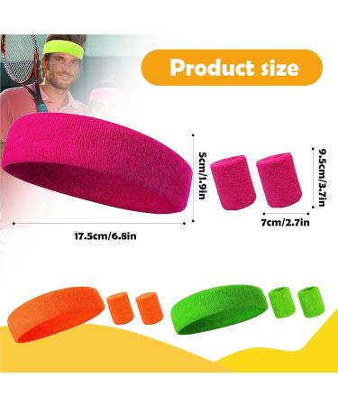 Ykhsuaou 9-Piece Neon Welding Band Set | 80s Headbands & Wristbands for Sports & Carnival | Perfect for St. Patrick's Day - Buy Online on GoSupps.com