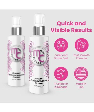 Breast Enhancement Cream - Fast Acting Formula for Fuller & Firmer Bust Line | Non-Greasy Daily Use 6.8oz - Buy Online on GoSupps.com