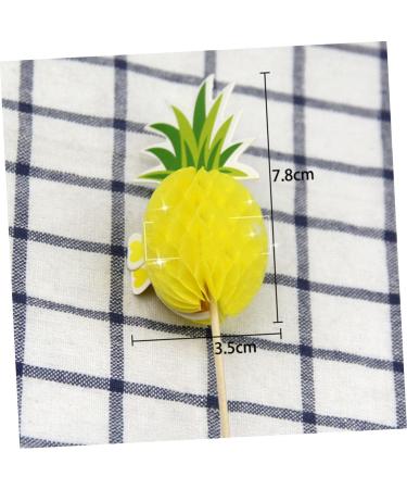 10 Pcs Wedding Decor Cupcake Toppers Cupcake Topper Decorations Cupcake Picks Cupcake Sticks Cupcake Pick Sticks Paper Cup Hawaii 3d Bamboo Yellow medium - Buy Online on GoSupps.com