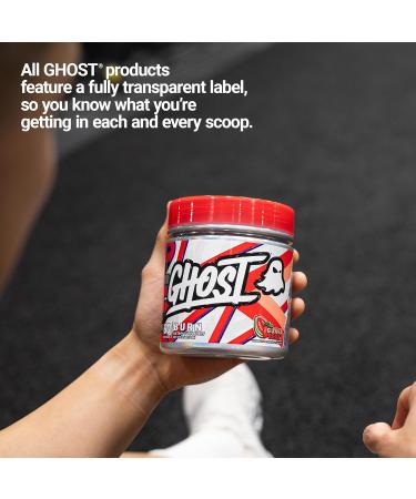 GHOST Burn Weight Management Powder - Guava Berry (60 Servings) | Metabolism & Energy Support | Vegan Gluten-Free Sugar-Free - Buy Online on GoSupps.com