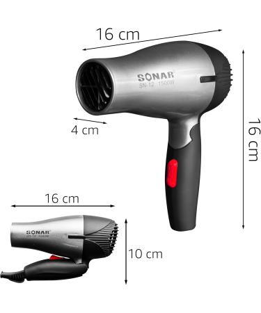 Retoo Compact Travel Hair Dryer - Fast-Drying Foldable Quiet & Global Voltage - Perfect for Salon & Family Use - Buy Online on GoSupps.com