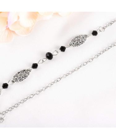 Boho Crescent Moon Crystal Headband - Silver Vintage Hair Accessories for Women - Buy Online on GoSupps.com