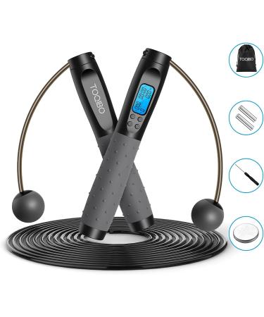 Adjustable Wireless Jump Rope with Counter - Digital Kilometer & Steel Ball Bearings - Perfect for Sports & Fitness - Buy Online on GoSupps.com