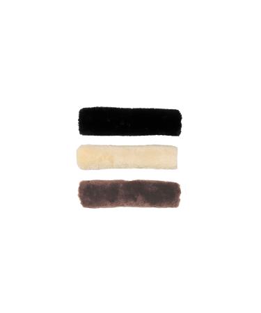 Kentucky Noseband Protector LAMBSKIN Brown 28cm