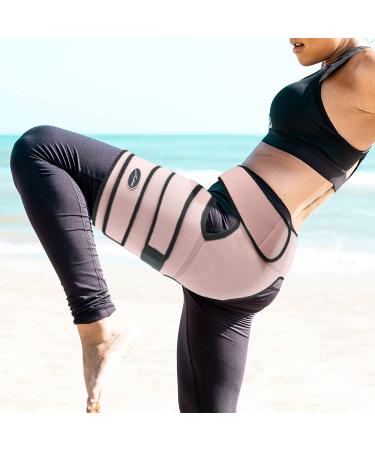 Stabilizing Hip Support Brace for Sciatica & Piriformis Syndrome Pain Relief - Thigh & Hamstring Compression Wrap - Doctor Developed - Women & Men - (S/M Pink) - Buy Online on GoSupps.com