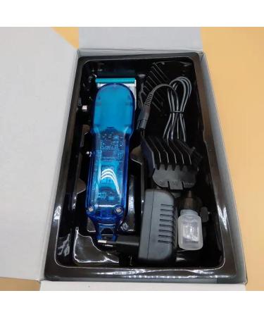 Buy GM-6696 Professional Cordless Hair Clipper | LED Display | Heavy Duty Trimmer for Hair Beard & Underarms | Long Battery Life - Transparent Blue - Buy Online on GoSupps.com