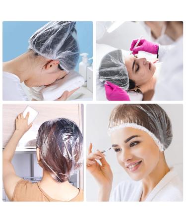 100 Pcs Disposable Shower Caps - Large Plastic Bath Caps for Home, Kitchen, Hotel, Travel - 16.5+20.5 - Buy Online on GoSupps.com