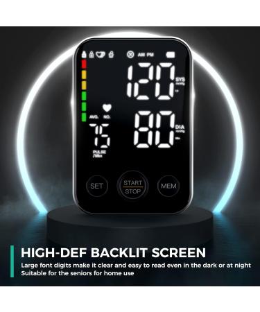 Buy Blood Pressure Monitor - Upper Arm BP Machine for Home Use | 2x120 Memory Adjustable Cuff Large Display & Backlight - Buy Online on GoSupps.com