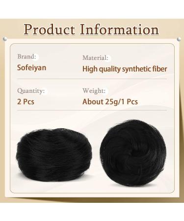 Sofeiyan 2PCS Mini Claw Clip Cat Ears Hair Bun Extension - Black - Buy Online on GoSupps.com