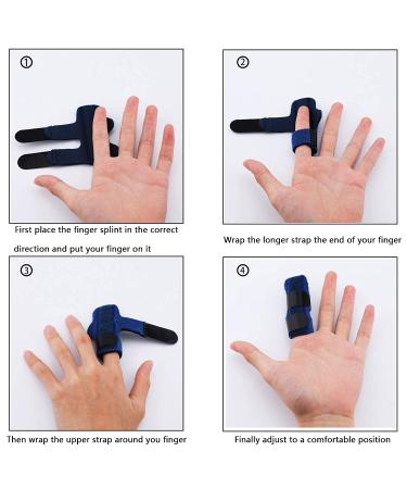LUTER 4 Pcs Finger Splints - Finger Straightener Support Brace for Broken, Strained, Sprained Fingers - Ideal for Arthritis and Tendinitis - Buy Online on GoSupps.com