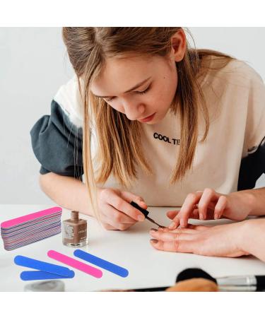 Roellgs 100 Pieces Professional Nail File Double Sided Disposable Nail File Professional Care Mini Nail File for Girls - Buy Online on GoSupps.com