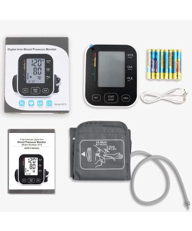 Daosvo Automatic Digital Blood Pressure Monitor with Adjustable Cuff - 240 Memory Sets, Large LCD Display (Black) - Buy Online on GoSupps.com