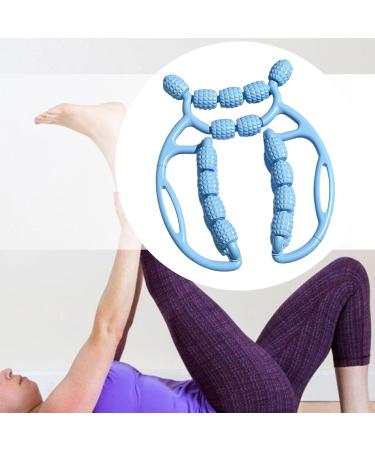 Buy Innovative Portable Massage Roller for Legs - 23 Wheels Ergonomic Muscle Relaxation Tool in Blue | Multi-Purpose Massage Accessories - Buy Online on GoSupps.com